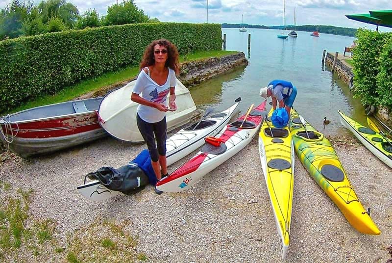 Kajakkurs am See